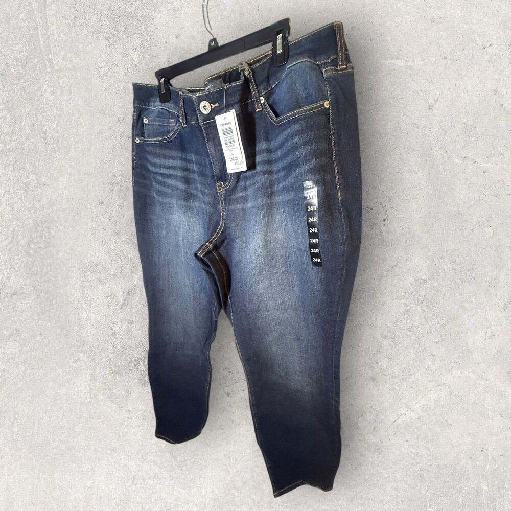 Torrid Jeans Plus Size 24R Premium Skinny Jeans Blue Denim NWT